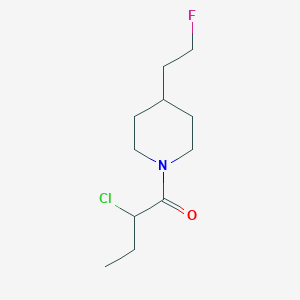molecular formula C11H19ClFNO B1476500 2-Chloro-1-(4-(2-fluoroethyl)piperidin-1-yl)butan-1-one CAS No. 2097978-11-3