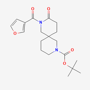 2,8-Diazaspiro[4.5]decane-8-carboxylic acid,2-(3-furanylcarbonyl)-3-oxo-,1,1-dimethylethyl ester