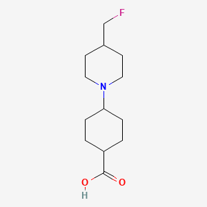 4-(4-(Fluoromethyl)piperidin-1-yl)cyclohexane-1-carboxylic acid