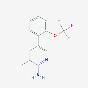 3-Methyl-5-(2-(trifluoromethoxy)phenyl)pyridin-2-amine