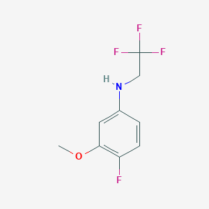 4-Fluoro-3-methoxy-N-(2,2,2-trifluoroethyl)aniline