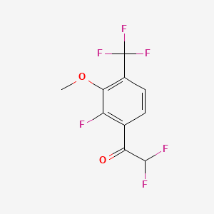 2,2-Difluoro-1-(2-fluoro-3-methoxy-4-(trifluoromethyl)phenyl)ethanone