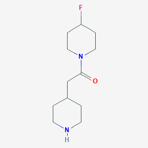 molecular formula C12H21FN2O B1476516 1-(4-Fluoropiperidin-1-yl)-2-(piperidin-4-yl)ethan-1-one CAS No. 1996505-82-8