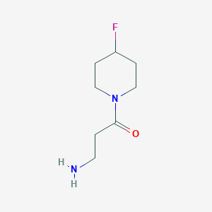 3-Amino-1-(4-fluoropiperidin-1-yl)propan-1-one