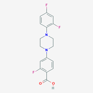 4-(4-(2,4-Difluorophenyl)piperazin-1-yl)-2-fluorobenzoic acid