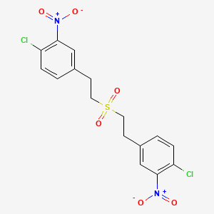 1-Chloro-4-[2-[2-(4-chloro-3-nitrophenyl)ethylsulfonyl]ethyl]-2-nitrobenzene