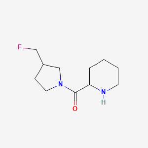 molecular formula C11H19FN2O B1476522 (3-(Fluoromethyl)pyrrolidin-1-yl)(piperidin-2-yl)methanone CAS No. 2097944-10-8