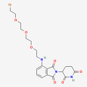 molecular formula C21H26BrN3O7 B14765223 Pomalidomide-PEG3-Bromide 