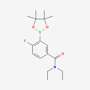 N,N-Diethyl-4-fluoro-3-(4,4,5,5-tetramethyl-1,3,2-dioxaborolan-2-yl)benzamide