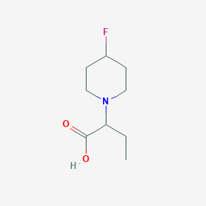 2-(4-Fluoropiperidin-1-yl)butanoic acid