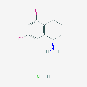 (1S)-5,7-difluoro-1,2,3,4-tetrahydronaphthalen-1-amine hydrochloride