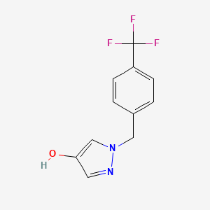 molecular formula C11H9F3N2O B1476531 1-(4-Trifluoromethylbenzyl)-1H-pyrazol-4-ol CAS No. 1711038-84-4