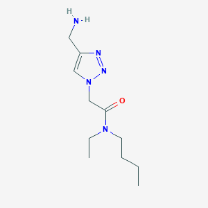 2-[4-(aminomethyl)-1H-1,2,3-triazol-1-yl]-N-butyl-N-ethylacetamide