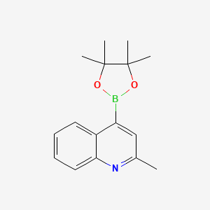 molecular formula C16H20BNO2 B1476534 2-Methyl-4-(4,4,5,5-tetramethyl-1,3,2-dioxaborolan-2-yl)quinoline CAS No. 1627721-83-8