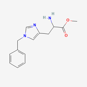 2-Amino-3-[1-(phenylmethyl)-4-imidazolyl]propanoic acid methyl ester