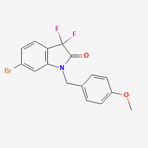 6-Bromo-3,3-difluoro-1-(4-methoxybenzyl)indolin-2-one