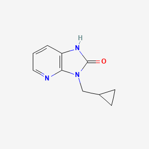 molecular formula C10H11N3O B1476538 3-(cyclopropylmethyl)-1,3-dihydro-2H-imidazo[4,5-b]pyridin-2-one CAS No. 1134802-36-0