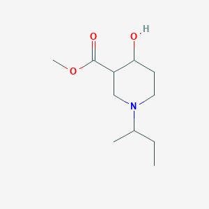 molecular formula C11H21NO3 B1476539 Methyl 1-(sec-butyl)-4-hydroxypiperidine-3-carboxylate CAS No. 2098080-00-1