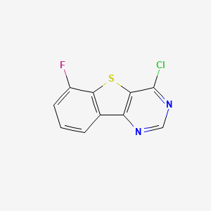 molecular formula C10H4ClFN2S B1476540 4-Chloro-6-fluorobenzo[4,5]thieno[3,2-d]pyrimidine CAS No. 2098009-57-3