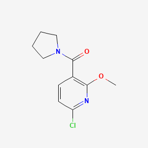 (6-Chloro-2-methoxypyridin-3-yl)(pyrrolidin-1-yl)methanone