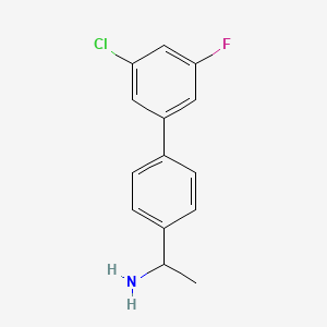 1-(3'-Chloro-5'-fluoro-[1,1'-biphenyl]-4-yl)ethanamine