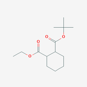 molecular formula C14H24O4 B14765421 (1R,2R)-Ethyl 2-(tert-butoxycarbonyl)cyclohexanecarboxylate 