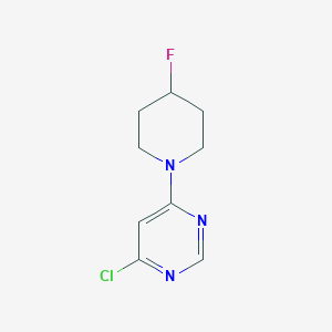 molecular formula C9H11ClFN3 B1476543 4-クロロ-6-(4-フルオロピペリジン-1-イル)ピリミジン CAS No. 2002318-95-6