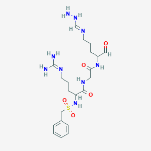 Glycinamide, N2-[(phenylmethyl)sulfonyl]-D-arginyl-N-[(1S)-4-[(aminoiminomethyl)amino]-1-formylbutyl]-(9CI)