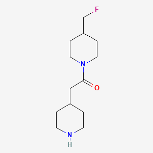 molecular formula C13H23FN2O B1476547 1-(4-(Fluoromethyl)piperidin-1-yl)-2-(piperidin-4-yl)ethan-1-one CAS No. 2097989-01-8