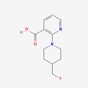 molecular formula C12H15FN2O2 B1476548 2-(4-(氟甲基)哌啶-1-基)烟酸 CAS No. 2023196-53-2