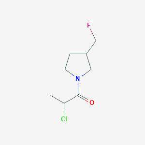 2-Chloro-1-(3-(fluoromethyl)pyrrolidin-1-yl)propan-1-one