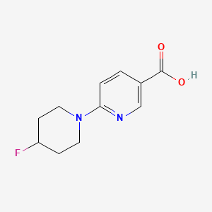 molecular formula C11H13FN2O2 B1476550 6-(4-Fluoropiperidin-1-yl)nicotinic acid CAS No. 2002017-19-6