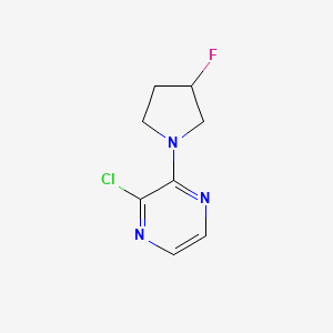 molecular formula C8H9ClFN3 B1476553 2-Chloro-3-(3-fluoropyrrolidin-1-yl)pyrazine CAS No. 2002138-80-7