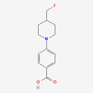 molecular formula C13H16FNO2 B1476555 4-(4-(氟甲基)哌啶-1-基)苯甲酸 CAS No. 2002754-24-5