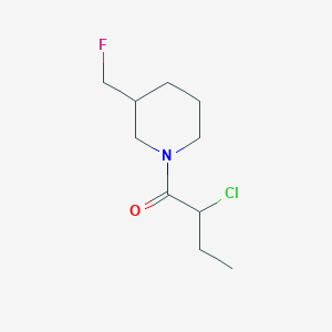 molecular formula C10H17ClFNO B1476556 2-Chloro-1-(3-(fluoromethyl)piperidin-1-yl)butan-1-one CAS No. 2091619-55-3