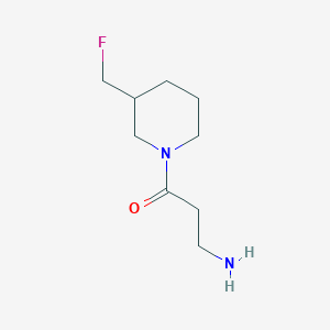 molecular formula C9H17FN2O B1476557 3-氨基-1-(3-(氟甲基)哌啶-1-基)丙酮 CAS No. 2092239-49-9