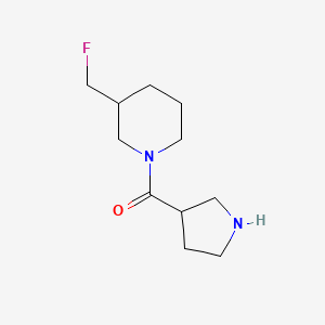 molecular formula C11H19FN2O B1476558 (3-(Fluoromethyl)piperidin-1-yl)(pyrrolidin-3-yl)methanone CAS No. 2097979-26-3