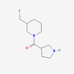 molecular formula C11H19FN2O B1476558 1-(3-氟甲基哌啶-1-基)-3-吡咯烷酮 CAS No. 2097979-26-3