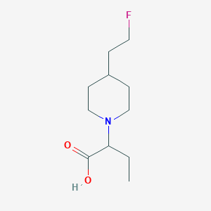 molecular formula C11H20FNO2 B1476559 2-(4-(2-Fluoroethyl)piperidin-1-yl)butanoic acid CAS No. 2097955-15-0
