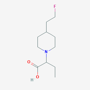 molecular formula C11H20FNO2 B1476559 Ácido 2-(4-(2-fluoroetil)piperidin-1-il)butanoico CAS No. 2097955-15-0