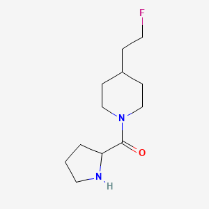 molecular formula C12H21FN2O B1476560 4-(2-Fluoroethyl)-1-prolylpiperidine CAS No. 2089715-81-9