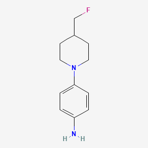 molecular formula C12H17FN2 B1476566 4-(4-(Fluoromethyl)piperidin-1-yl)aniline CAS No. 2002999-37-1