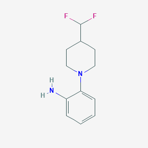 molecular formula C12H16F2N2 B1476569 2-(4-(Difluoromethyl)piperidin-1-yl)aniline CAS No. 1994610-91-1