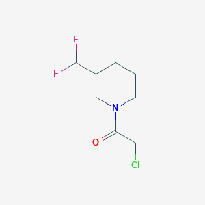 molecular formula C8H12ClF2NO B1476571 2-氯-1-(3-(二氟甲基)哌啶-1-基)乙烷-1-酮 CAS No. 2090310-26-0