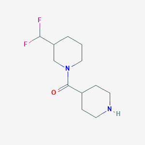 molecular formula C12H20F2N2O B1476573 (3-(Difluoromethyl)piperidin-1-yl)(piperidin-4-yl)methanone CAS No. 2098077-55-3