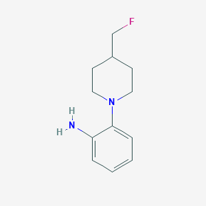 molecular formula C12H17FN2 B1476574 2-(4-(氟甲基)哌啶-1-基)苯胺 CAS No. 1996525-05-3