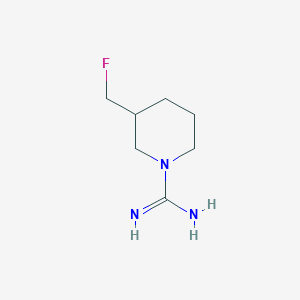 molecular formula C7H14FN3 B1476575 3-(Fluormethyl)piperidin-1-carboximidamid CAS No. 2098082-60-9