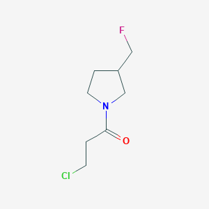 molecular formula C8H13ClFNO B1476576 3-Chloro-1-(3-(fluoromethyl)pyrrolidin-1-yl)propan-1-one CAS No. 2092566-48-6