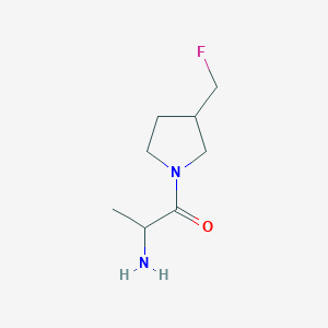 molecular formula C8H15FN2O B1476577 2-氨基-1-(3-(氟甲基)吡咯烷-1-基)丙-1-酮 CAS No. 2089706-01-2