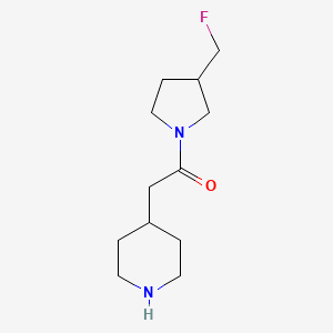 1-(3-(Fluoromethyl)pyrrolidin-1-yl)-2-(piperidin-4-yl)ethan-1-one